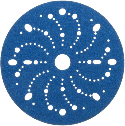 Hookit Blue Abrasive Disc Multi-hole, 36172, 6 in, 80 grade, 50 discs