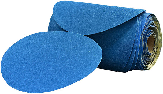 Stikit Blue Abrasive Disc Roll, 36204, 6 in, 120 grade, 100 discs per roll