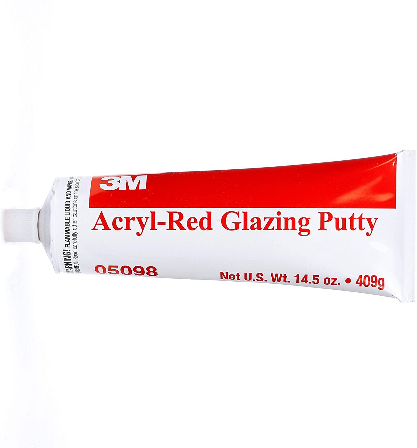 05098 Acryl-Red Glazing Putty Tube - 14.5 oz.