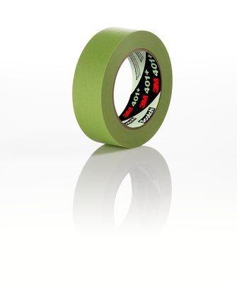 (4 Roll-Pack) 3M 401 Green 72 MM x55 M 250F Masking Tape 6.7 Mil Equiv to 3 Inch