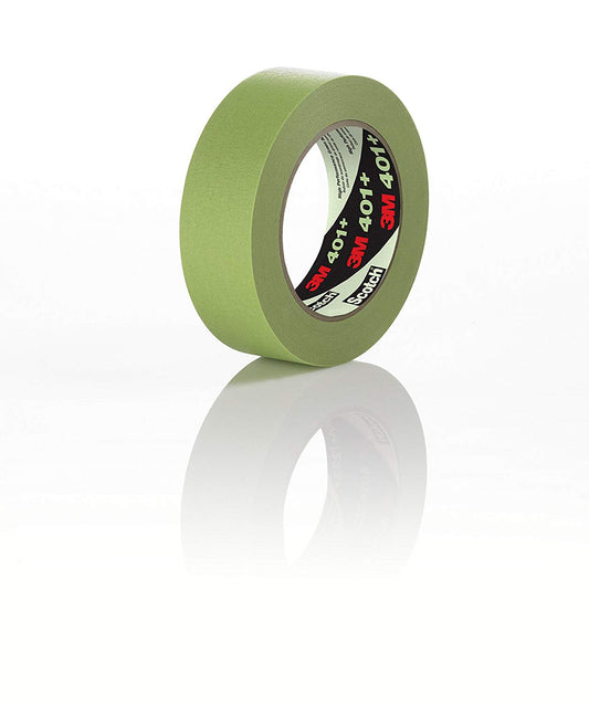 High Performance Green Masking Tape 401+, 72 mm x 55 m (Case of 8)