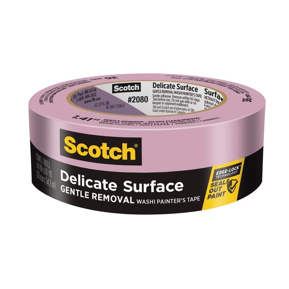 Scotch-Blue 2080 Safe-Release Delicate Surfaces Painters Masking Tape