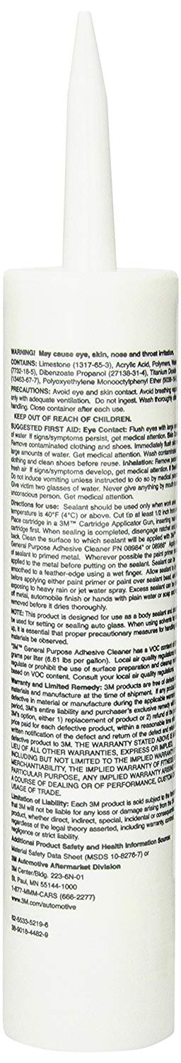 08500 White 10 oz All-Around Autobody Sealant Cartridge