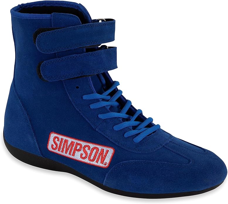 Racing 28900BL The Hightop Blue Size 9 SFI Approved Driving Shoes