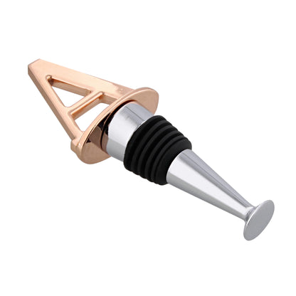 Reusable Wine Cork Bottle Wine Stopper Top Closer Seal, Rose Gold “A”