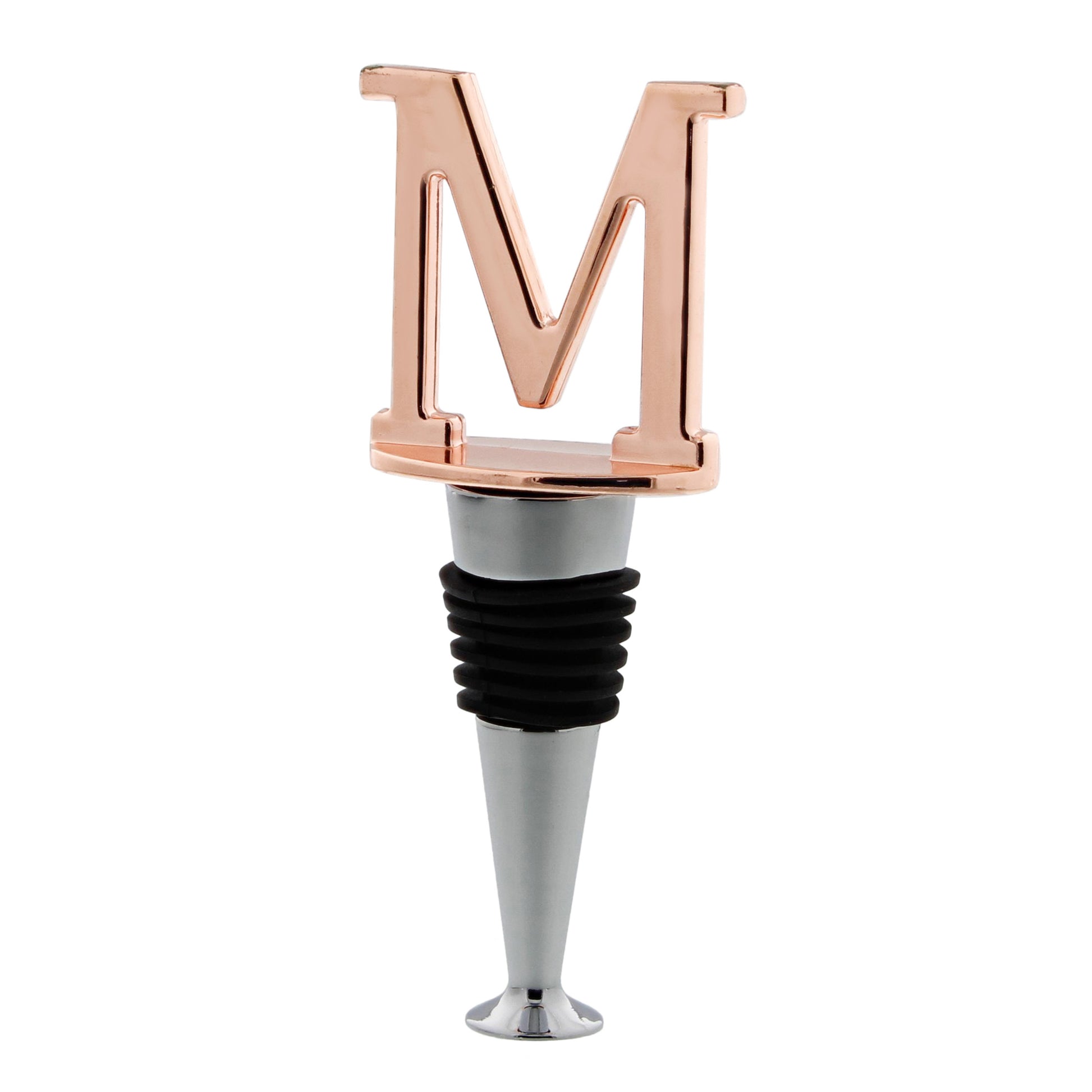 Reusable Wine Cork Bottle Wine Stopper Top Closer Seal, Rose Gold “M”