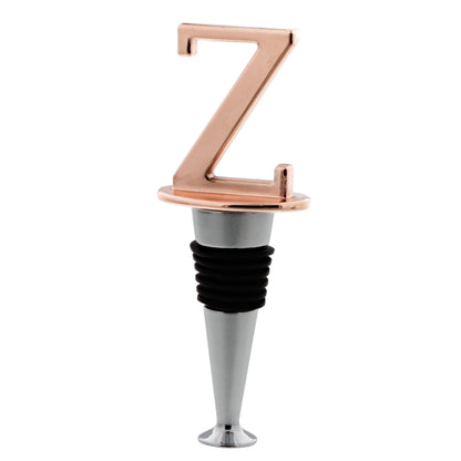 Reusable Wine Cork Bottle Wine Stopper Top Closer Seal, Rose Gold “Z”