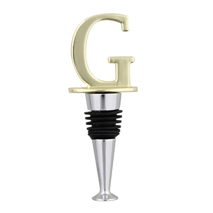 Reusable Wine Cork Bottle Wine Stopper Top Closer Seal, Brass “G”