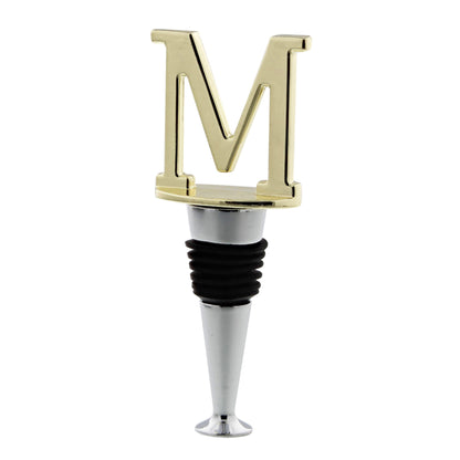 Reusable Wine Cork Bottle Wine Stopper Top Closer Seal, Brass “M”