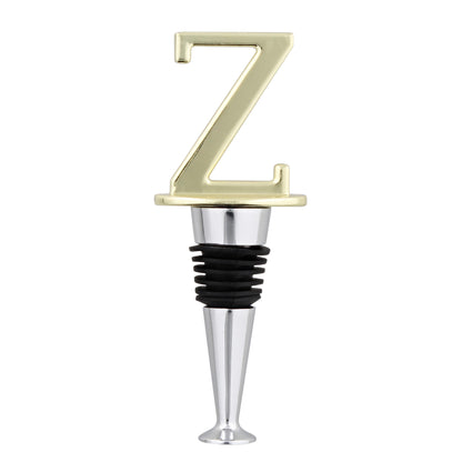 Reusable Wine Cork Bottle Wine Stopper Top Closer Seal, Brass “Z”