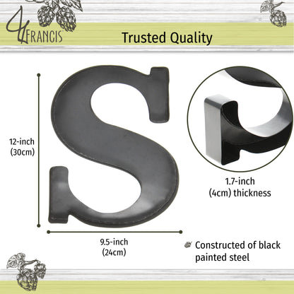S-Shaped Letter Wine Cork Holder Decor Metal Container for Wine Corks