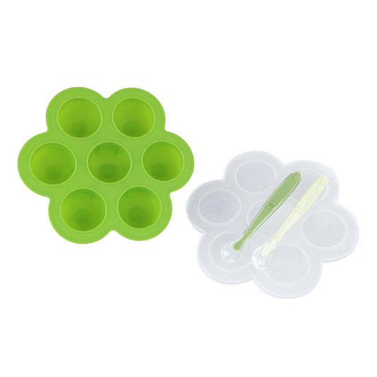 Food Container Meal Prep Freezer Tray with Thick Lid and 2pk Spoons