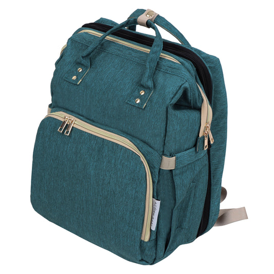 Expanding Diaper Bag with Bassinet - Diaper Backpack Crib Combo
