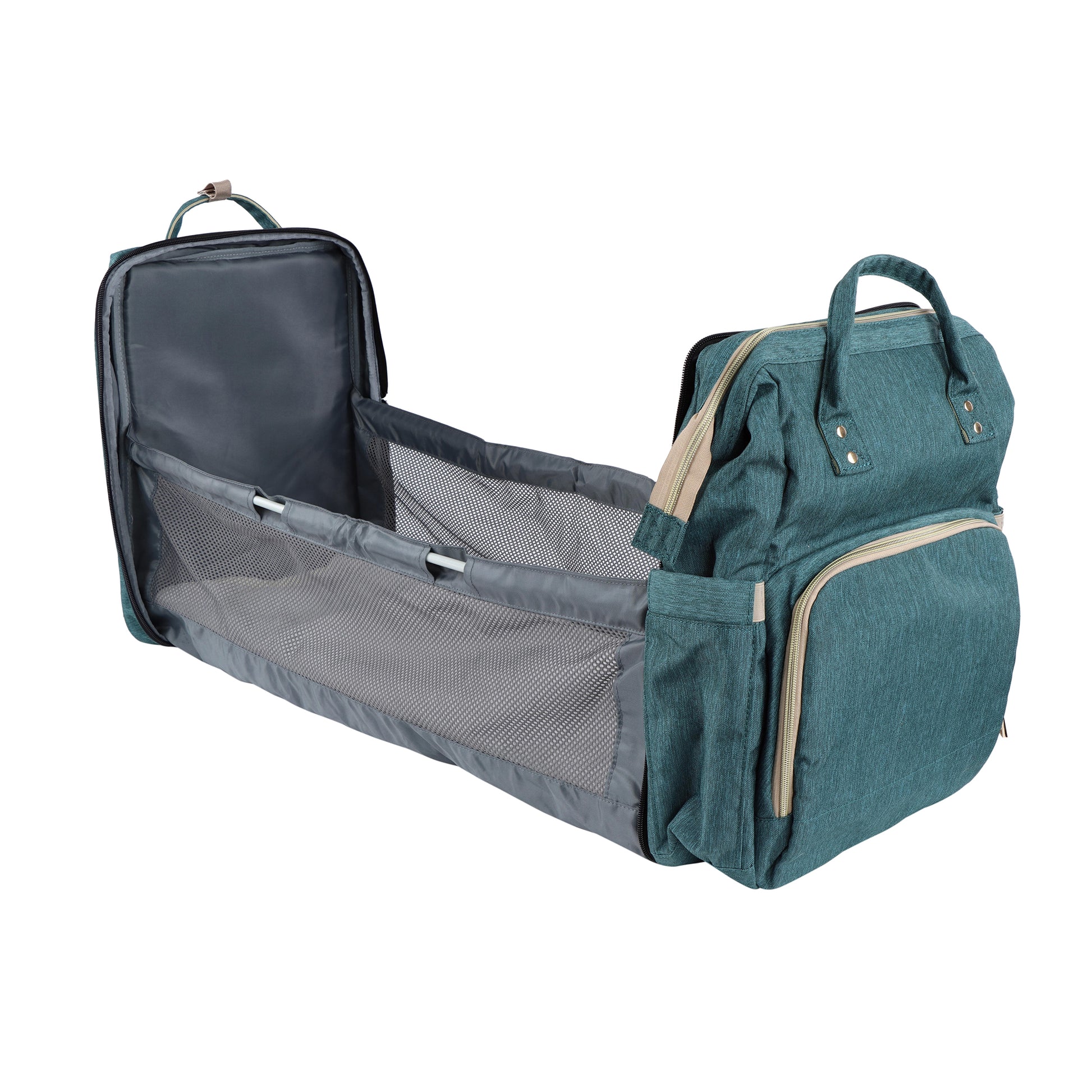 Expanding Diaper Bag with Bassinet - Diaper Backpack Crib Combo
