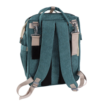 Expanding Diaper Bag with Bassinet - Diaper Backpack Crib Combo