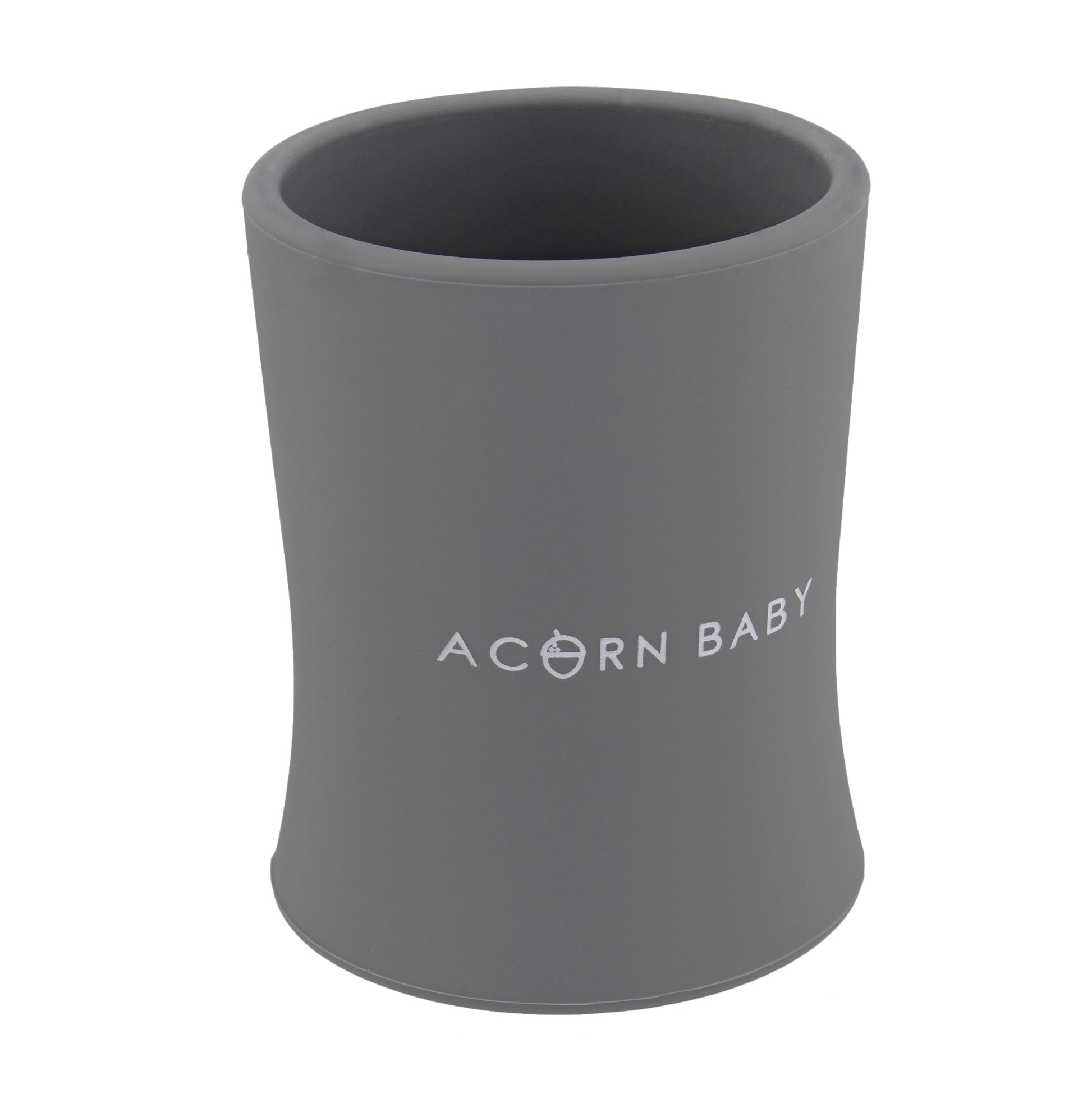 Silicone Toddler Sippy Cup - Dark Gray Weighted Transition Cup