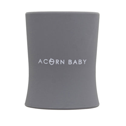 Silicone Toddler Sippy Cup - Dark Gray Weighted Transition Cup