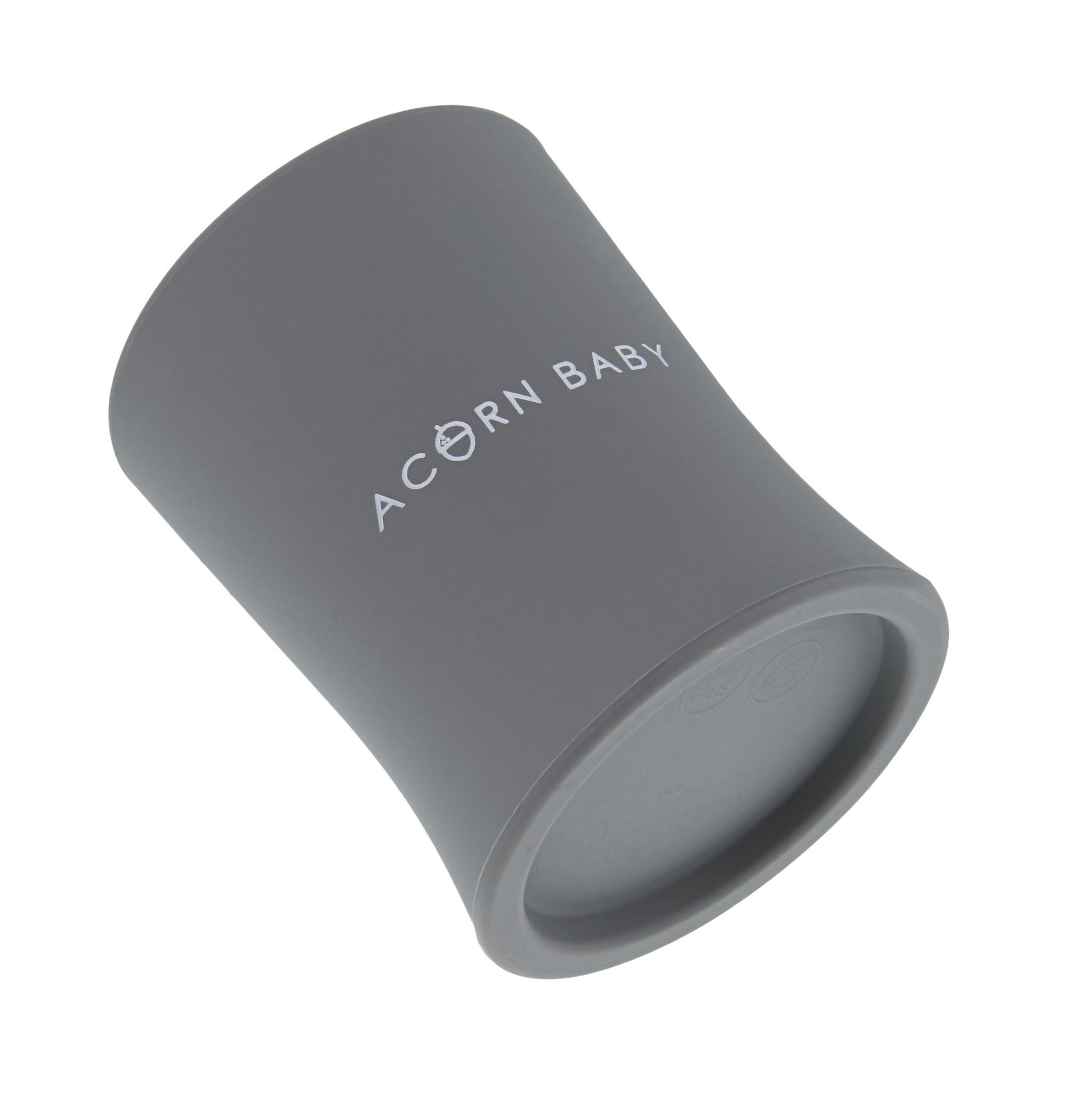 Silicone Toddler Sippy Cup - Dark Gray Weighted Transition Cup