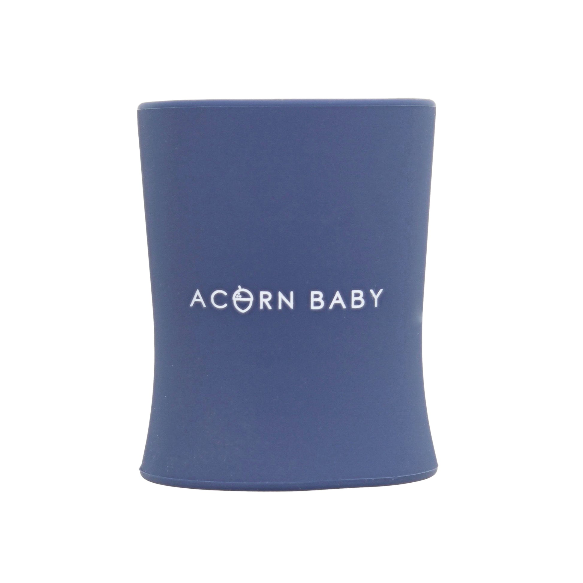 Silicone Toddler Sippy Cup - Navy Blue Weighted Transition Cup