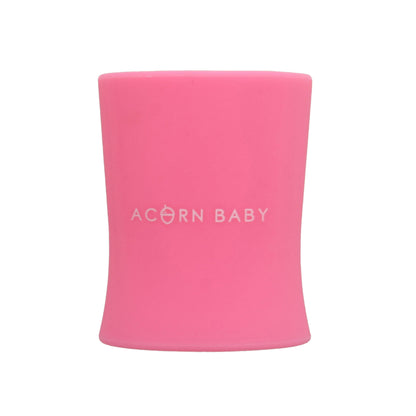 Silicone Toddler Sippy Cup - Pink Weighted Transition Cup