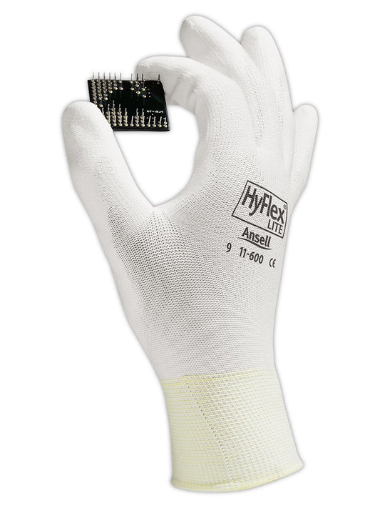 Nylon Polyurethane Gloves, Large, 12 Pairs