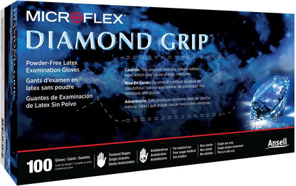 Diamond Grip MF-300 Disposable Latex Gloves for Machinery Industries