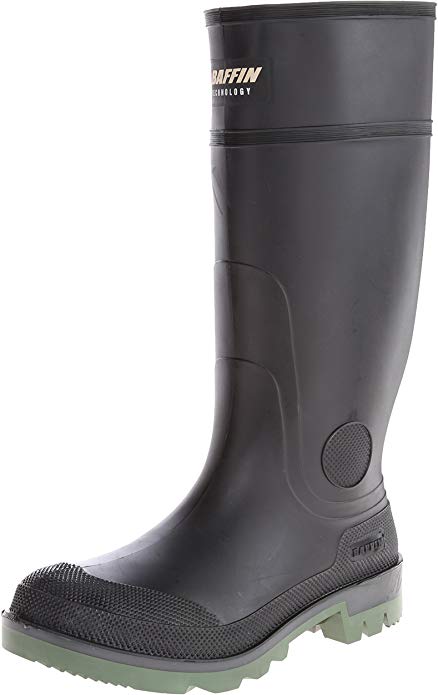 Men's Enduro PT Rain Boot,Black/Clear/Green,13 M US