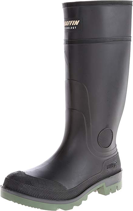 Men's Enduro PT Rain Boot,Black/Clear/Green,8 M US