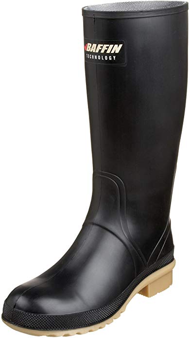 Women's Processor Canadian Made Industrial Rubber Boot,Black/Amber,10 M