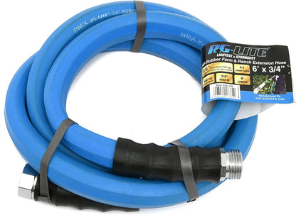 AG-LITE BSAL3406 3/4" x 06' Hot/Cold Water Rubber Garden Hose, 100% Rubber