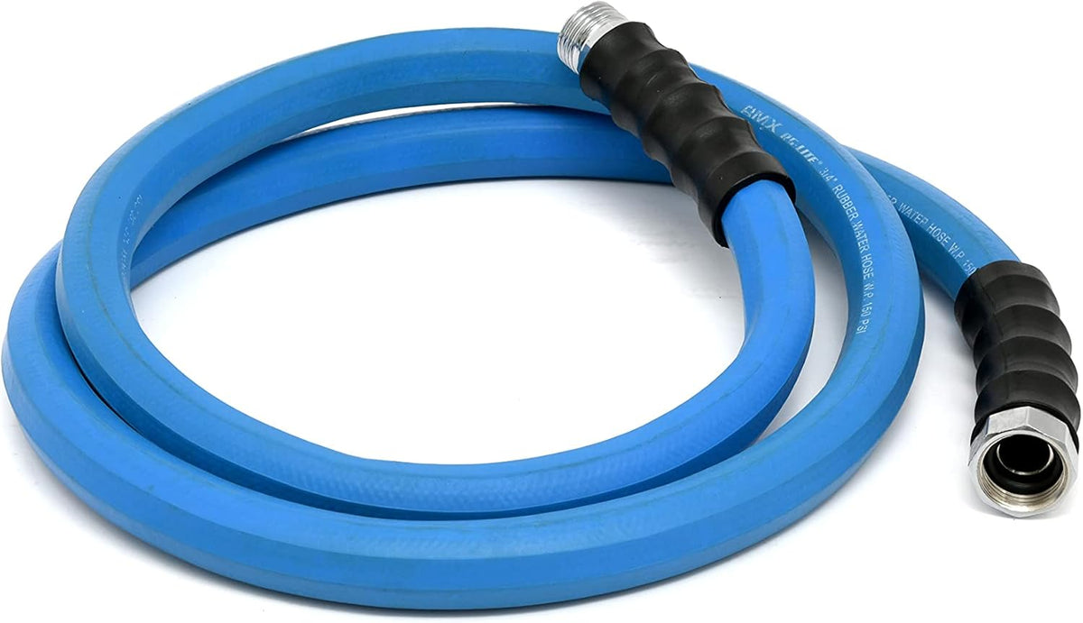 AG-LITE BSAL3406 3/4" x 06' Hot/Cold Water Rubber Garden Hose, 100% Rubber