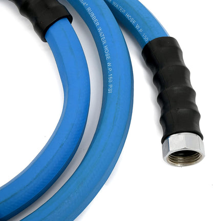 AG-LITE BSAL3406 3/4" x 06' Hot/Cold Water Rubber Garden Hose, 100% Rubber