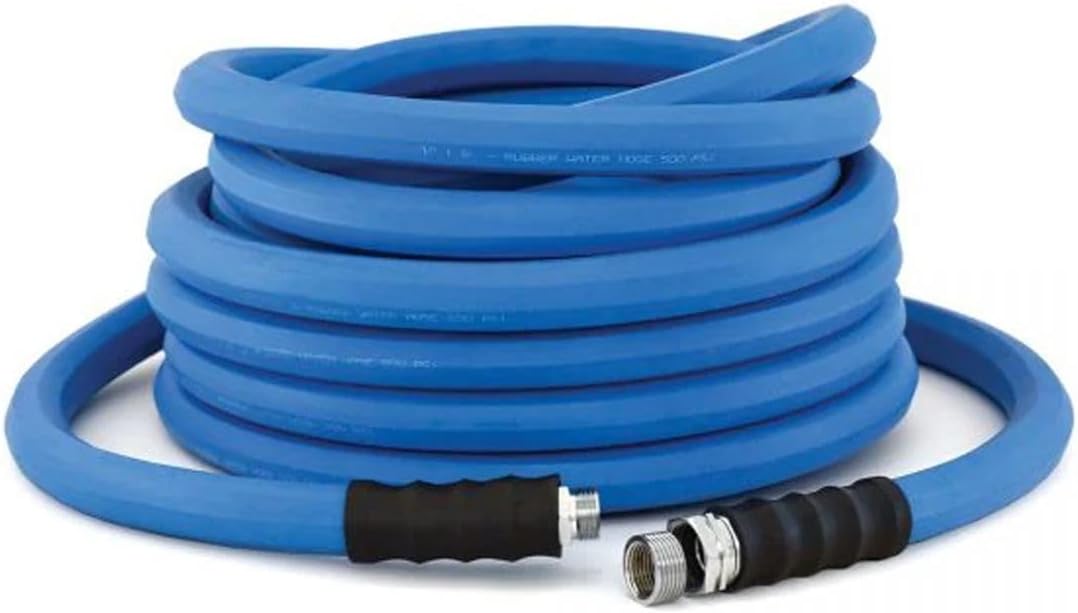 AG-LITE AL58150 5/8" x 150' Rubber Farm & Ranch Water Hose, Lightweight, 500 PSI