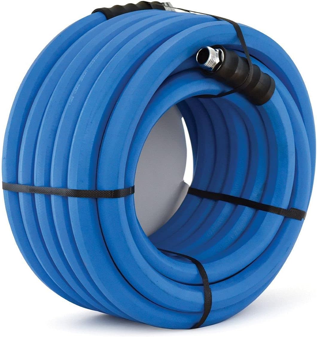 AG-LITE BSALONE100 1" x 100' Hot/Cold Water Rubber Garden Hose, 100% Rubber