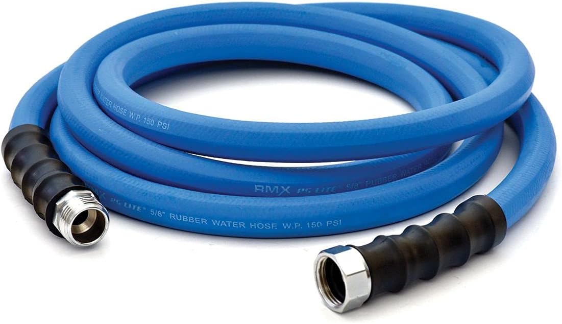 AG-LITE BSALONE15 1" x 15' Hot/Cold Water Rubber Garden Hose, 100% Rubber