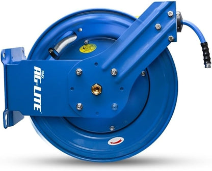AG-LITE ALWRDA58100 5/8" x 100' Rubber Water Hose Dual Arm Reel – Heavy Duty
