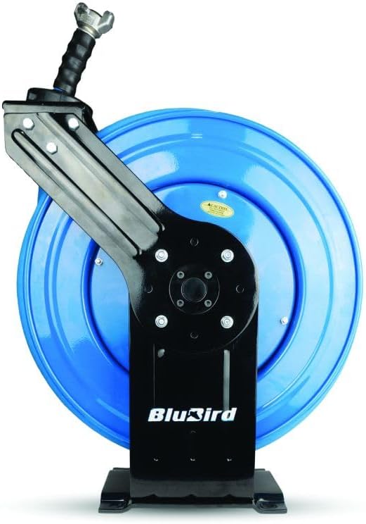 Rubber Water Hose Reel Hvy Duty Single Arm Assy 3/4" x 50'