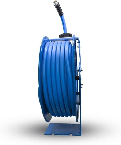 Rubber Water Hose Reel Hvy Duty Single Arm Assy 5/8" x 50'