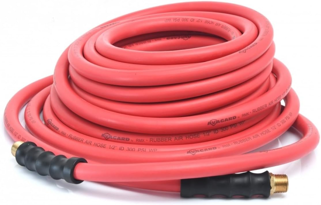 AVAGARD RMX Avagard - Premium Rubber Air Hose - 20% Lighter - 1/2 Inch x 100'