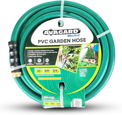 AVAGARD AVGPV3450 PVC Water Hose 3/4" x 50' - Kink-Resistant, Durable, Flexible