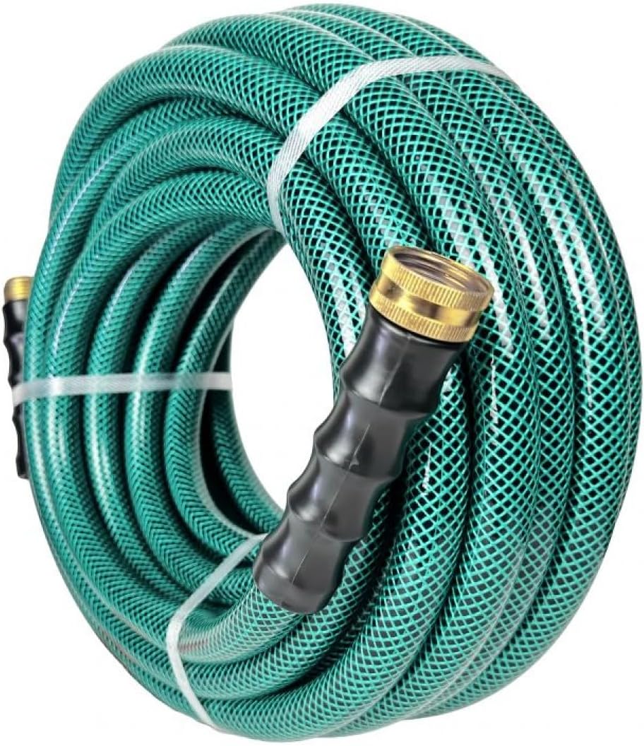 Avagard PVC Water Hose 5/8" x 15' – Green, Lightweight Garden & Utility Hose