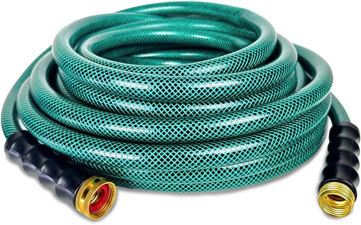 Avagard PVC Water Hose 5/8" x 15' – Green, Lightweight Garden & Utility Hose