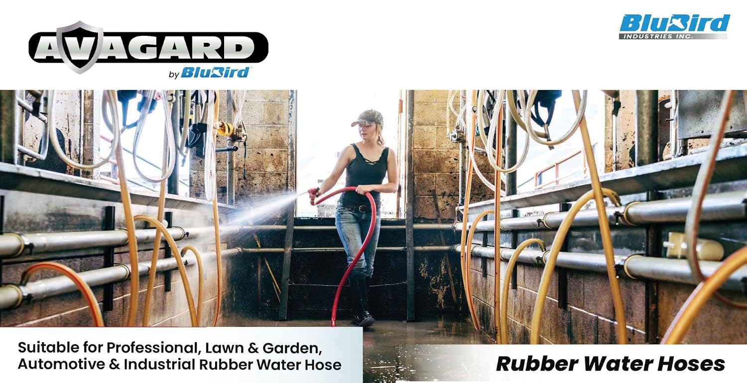 Avagard Rubber Water Hose 3/4" Male GHT x 3/4" Female GHT
