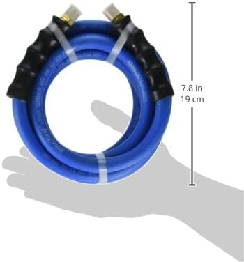 BLUBIRD BB1210 1/2" x 10' Rubber Air Hose, 100% Rubber, Light, Strong, Flexible