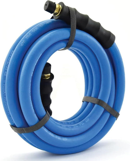 BLUBIRD BB1225 1/2" x 25' Rubber Air Hose, 100% Rubber, Light, Strong, Flexible