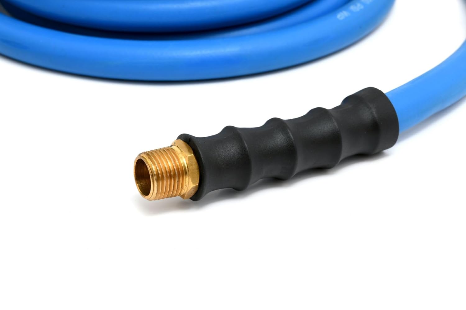 BLUBIRD Lightest, Strongest, Most Flexible Rubber Air Hose (1/4" x 100')