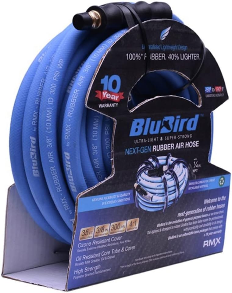 Blubird Air Hose 3/8 in. X 35 Ft. Air Hose BB3835