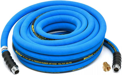 BLUBIRD Lightest & Strongest Rubber Air Hose - 40% Lighter - (3/4" x 100')