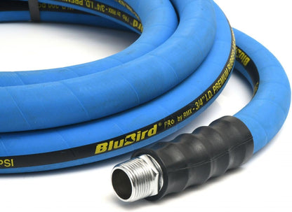 BLUBIRD BB3415 3/4" x 15' Rubber Air Hose, 100% Rubber, Lightest, Strongest