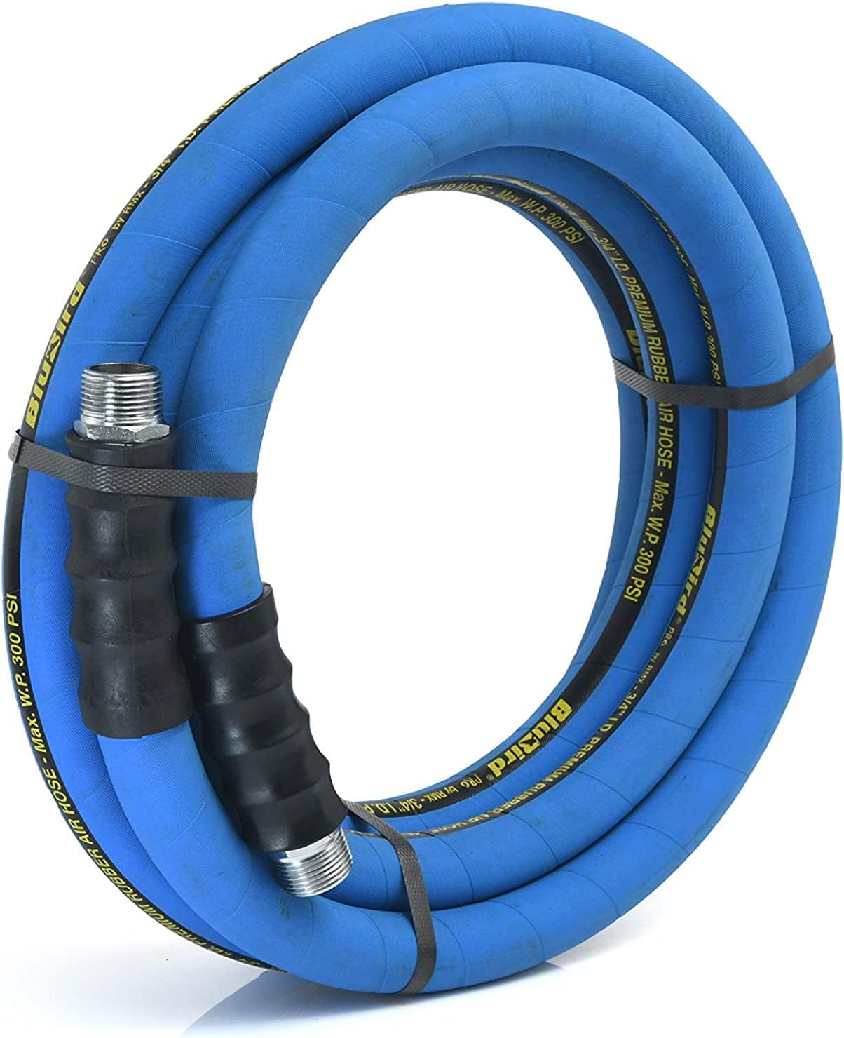 BLUBIRD BB3425 3/4" x 25' Rubber Air Hose, 100% Rubber, Lightest, Strongest